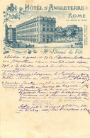 ROME HOTEL D'ANGLETERRE VIA BOCCA DI LEONE FACTURE - 1900 – 1949