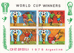 NORTH KOREA 1777-1780,used,football - 1978 – Argentine