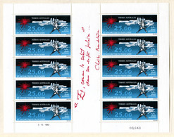 RC 22411 TAAF COTE 130€ PA N° 78 OEUVRE DU PEINTRE MATHIEU FEUILLE ENTIERE NEUF ** TB MNH VF - Luchtpost