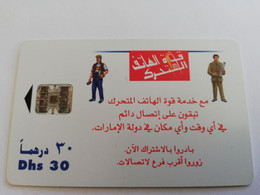 UNITED ARAB EMIRATES -ETISALAT- UAE 116   DHS 30  CHIPCARD Phonecard As Scan  FINE USED    ** 9011** - Emirats Arabes Unis