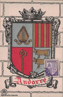 ANDORRE - BLASON - CARTE MAXIMUM - 10-6-1945. - Maximumkaarten