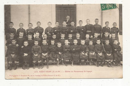 JC, Cp , école , Photo De Classe, éléves Du Pensionnat SAINT JOSEPH, 77 , SAINT JEAN , Voyagée 1910 - Ecoles