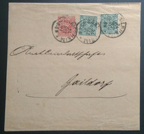 Württemberg, GA-Umschlag DU13B II Aus CREILSHEIM 1901 Nach GAILDORF + ZuF 229, Teilbeleg - Otros & Sin Clasificación
