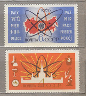 RUSSIA 1962 Peace Science MH(*) Mi 2638-2639 #32096 - Ongebruikt