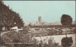 River Severn & Bridge, Gloucester, 1912 - Brooke Postcard - Gloucester