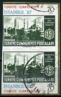 Türkiye 1985 Mi 2700-2701 O Block 24 [Right Side] - Usados