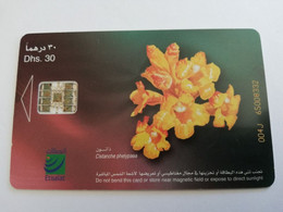 UNITED ARAB EMIRATES -ETISALAT- UAE 218   DHS 30 / FLOWERS/   CHIPCARD Phonecard As Scan  FINE USED    ** 9047** - Emirats Arabes Unis