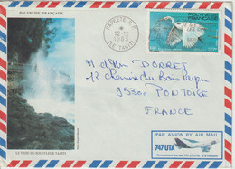 Lettre Polynésie 1983 Pour La France - Briefe U. Dokumente