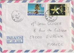 Lettre Polynésie 1990 Pour La France - Lettres & Documents