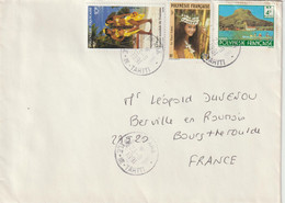 Lettre Polynésie 1991 Pour La France - Briefe U. Dokumente