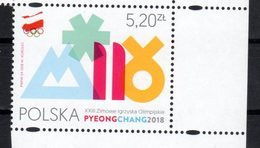 POLAND, 2018, MNH, WINTER OLYMPICS, PYEONGCHANG, 1v - Winter 2018: Pyeongchang