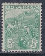 Monaco N° 28 X  : Au Profit  Des Orphelins De Guerre : 5 C. + 5 C. Vert  Trace De Charnière Sinon TB - Other & Unclassified