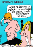 CPM Grivoise Bithopate Syndiqué Faire Grêve Pin-up Sexy Blonde Eros Erotisme Humour Illustrateur LASSALVY - Lassalvy