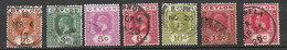 Ceylan  UK N°178A à 182; 207 Et 211     Oblitérés  B/TB  Voir Scan   - Ceylon (...-1947)