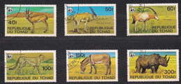 Tchad 1979 Yvertn° 359-364 (°) Used Oblitéré Cote 3,50 €  Faune WWF Antilopes - Gebruikt