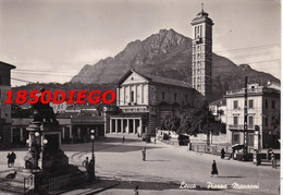 LECCO - PIAZZA MANZONI F/GRANDE VIAGGIATA 1949 ANIMAZIONE - Lecco