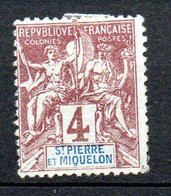 Col24 Colonies Saint Pierre & Miquelon SPM N° 61 Neuf Sans Gomme Cote 3,50€ - Neufs