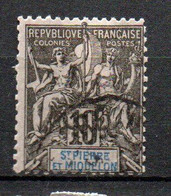 Col24 Colonies Saint Pierre & Miquelon SPM N° 63 Oblitéré Cote 9,00€ - Used Stamps