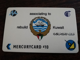 KUWAIT  GPT CARD/MAGNETIC/ MERCURY  32MERA  EARLY ISSUE / KWT 13   10POUND     Fine Used Card  ** 9061** - Koweït