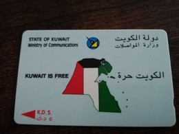 KUWAIT  GPT CARD/MAGNETIC/   3KWTA   EARLY ISSUE / KWT 14   KD 5     Fine Used Card  ** 9062** - Koweït