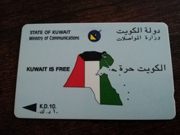 KUWAIT  GPT CARD/MAGNETIC/   6KWTA   EARLY ISSUE / KWT 15   KD 10     Fine Used Card  ** 9064** - Koweït