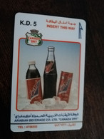 KUWAIT  GPT CARD/MAGNETIC/  ADVERTISING /  1KCDA    CANADA DRY/ARABIAN     / KWT 23   KD 5     Fine Used Card  ** 9071** - Kuwait