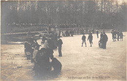 69-LYON- CARTE-PHOTO- PATINAGE AU LAC DE LA TÊTE D'OR - Lyon 7