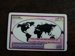 KUWAIT  GPT CARD/MAGNETIC/  ADVERTISING /  19KWTB  OVERSEAS OFFPEAK RATES     / KWT 37  KD 5  Fine Used Card  ** 9079** - Kuwait