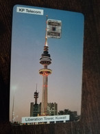 KUWAIT  CHIP CARD LIBERATION TOWER   / KWT 63  KD 3  Fine Used Card  ** 9082** - Kuwait