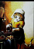 ► La Laitière De Johannes VERMEER  CHAT Humanisé  - Chef D’œuvre De Susan Herbert's Cat - Dressed Animals