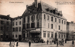 Vinay (L'Isère Pittoresque) L'Hôtel De Ville Et La Gendarmerie - Edition Convert - Carte Animée - Vinay