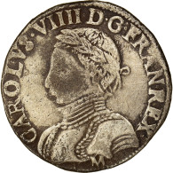 Monnaie, France, Demi Teston, 1565, Toulouse, TTB, Argent, Duplessy:1063 - 1560-1574 Charles IX