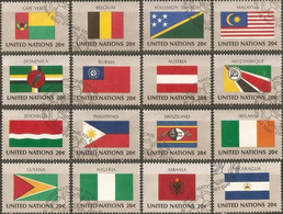 NACIONES UNIDAS BANDERAS YVERT NUM. 365/80 SERIE COMPLETA USADA - Used Stamps