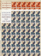 1967 Italia Italy Repubblica EUROPA CEPT EUROPE 60 Serie Di 2v. In Foglio MNH** Con Blocco Angolare Sheet INGRANAGGIO - Complete Vellen