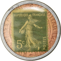 Monnaie, France, Credit Lyonnais, 5 Centimes, 1920, Timbre-Monnaie, TTB+ - Monétaires / De Nécessité