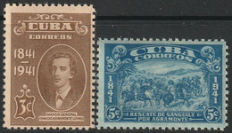 Cuba 1942 Sc 373-4 Yt 274-5 Set MNH** - Unused Stamps