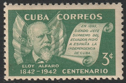 Cuba 1943 Sc 380 Yt 276 MNH** Gum Toning Spots - Neufs
