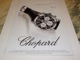 ANCIENNE PUBLICITE  MONTRE JACKY ICKS DE CHOPARD 2004 - Autres & Non Classés