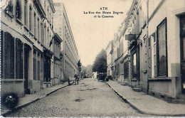 Cpa ATH - La Rue Des Hauts Degrés Et La Caserne - Ath