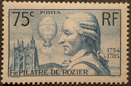 R1491/321 - 1936 - FR. PILATRE DE ROZIER - N°313 NEUF** LUXE - Unused Stamps