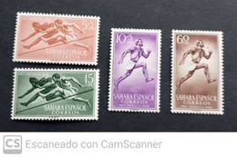 Sahara 1954. Pro Infancia. Atletismo MNH - Sonstige & Ohne Zuordnung