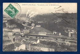 54. Longwy-Bas. Vue Prise Du Belvédère. La Gare. Usine De Senelle. Café Et Hôtel De La Paix En Premier Plan. 1912 - Longwy