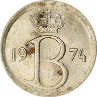 Monnaie, Belgique, 25 Centimes, 1974, Bruxelles, TB+, Cupro-nickel, KM:154.1 - 25 Cent