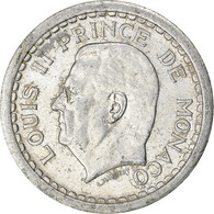 Monnaie, Monaco, Louis II, 2 Francs, 1943, TB, Aluminium, Gadoury:MC 133, KM:121 - 1922-1949 Louis II