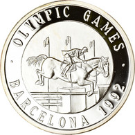 Espagne, Jeton, Les Jeux Olympiques De Barcelone, 1992, BE, FDC, Argent - Otros & Sin Clasificación