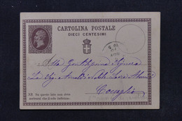 ITALIE - Entier Postal Voyagé En 1870 - L 117704 - Ganzsachen