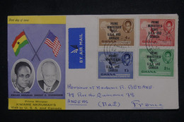 GHANA - Enveloppe Souvenir De La Visite Du 1er Ministre Aux USA Et Au Canada En 1958 - L 117723 - Ghana (1957-...)