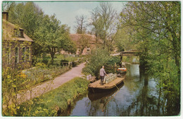 Giethoorn, Melkvervoer - (Overijssel, Nederland) - Melkbussen, Punter  - 1963 - Giethoorn