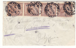 Congo Belge - Lettre De 1927 - Oblit Leopoldville - Exp Vers Charleroi - Métiers - - Briefe U. Dokumente