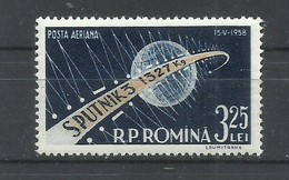 RUMANIA  YVERT   AEREO  87    MH  * - Unused Stamps